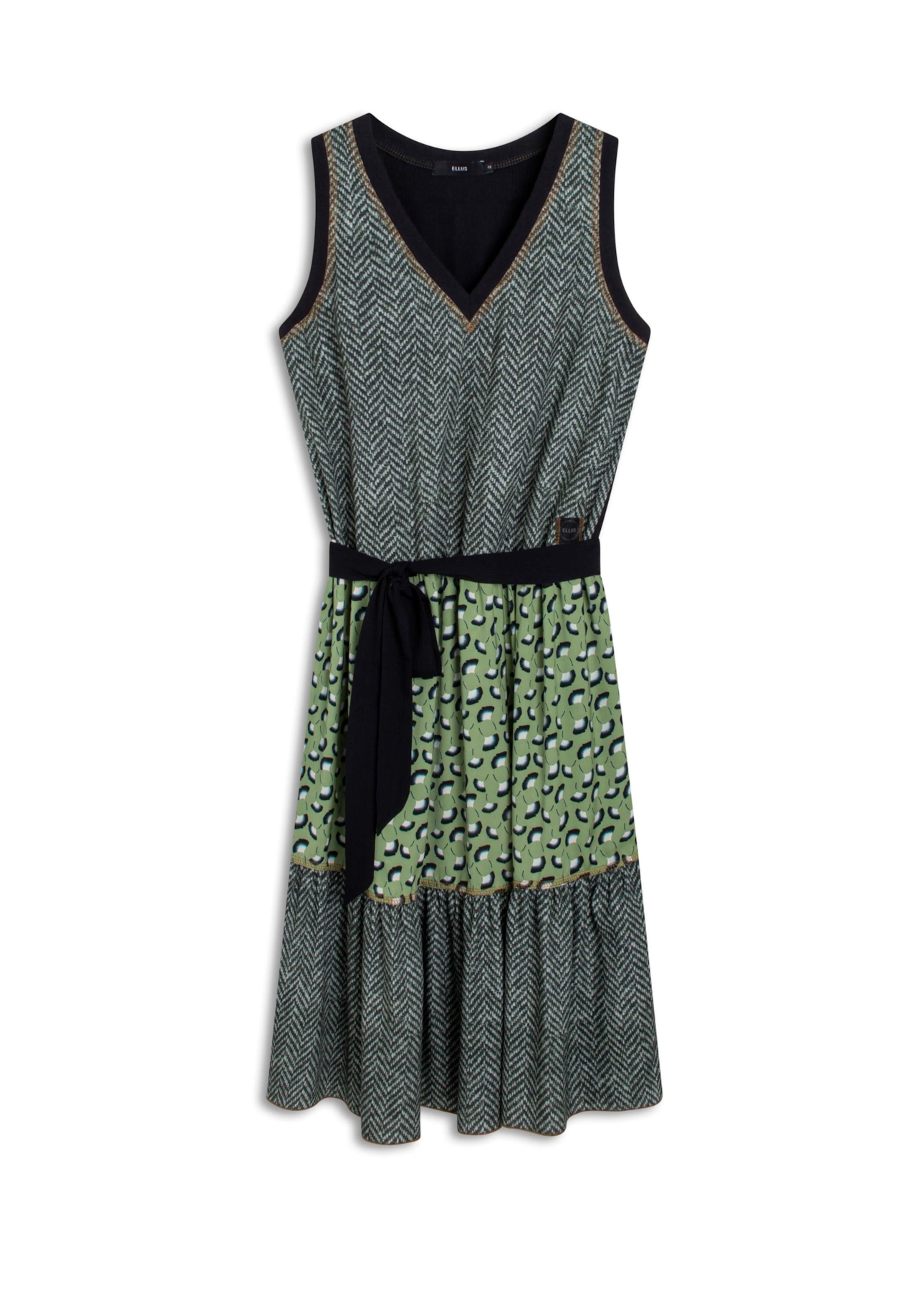 Vestido Regata Luna Chevron Estampado