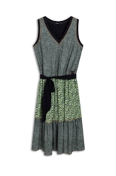 Vestido Regata Luna Chevron Estampado