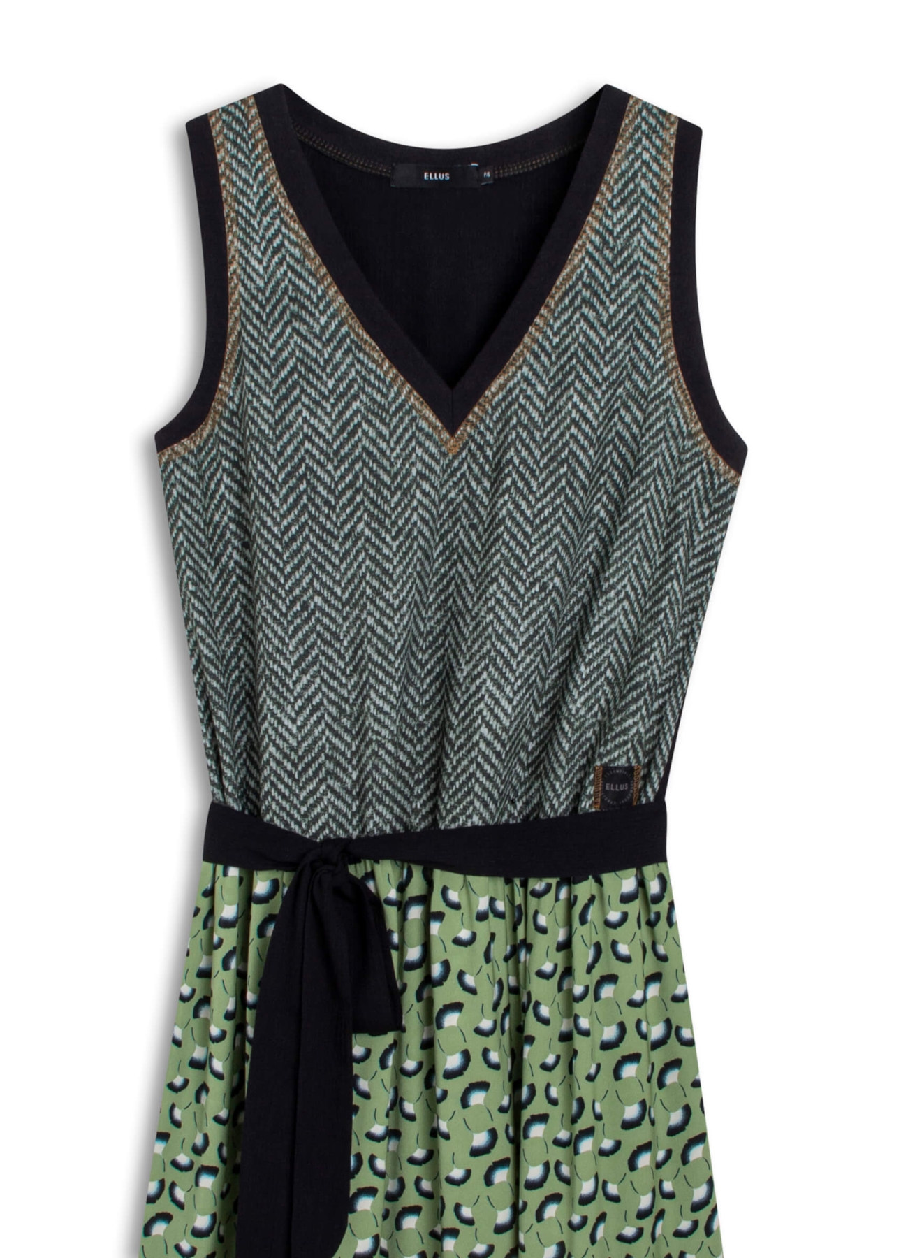 Vestido Regata Luna Chevron Estampado