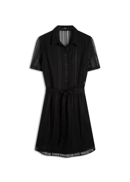 Vestido Renda Jk Chemise Preto