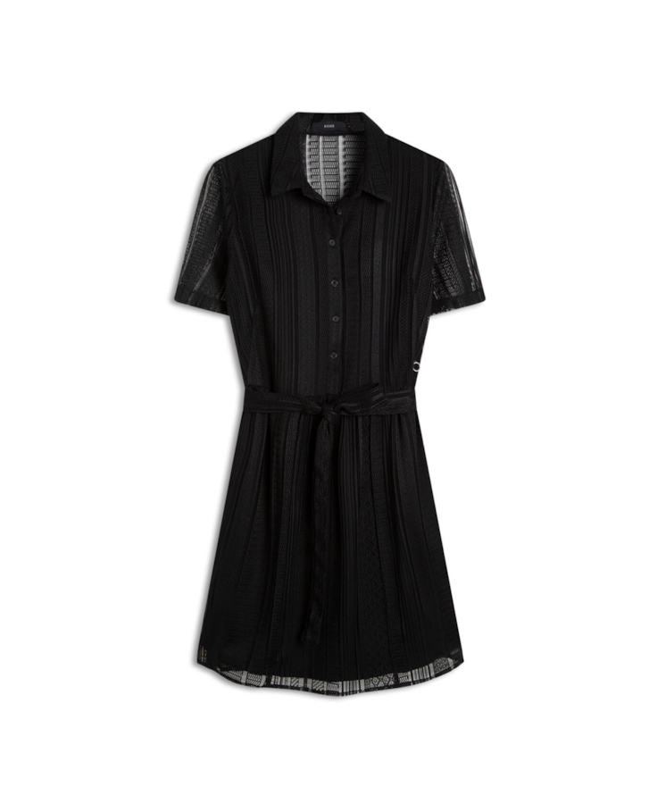 Vestido Renda Jk Chemise Preto