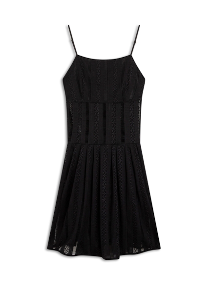 Vestido Renda Palito Preto