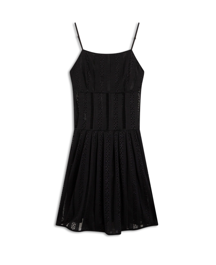Vestido Renda Palito Preto