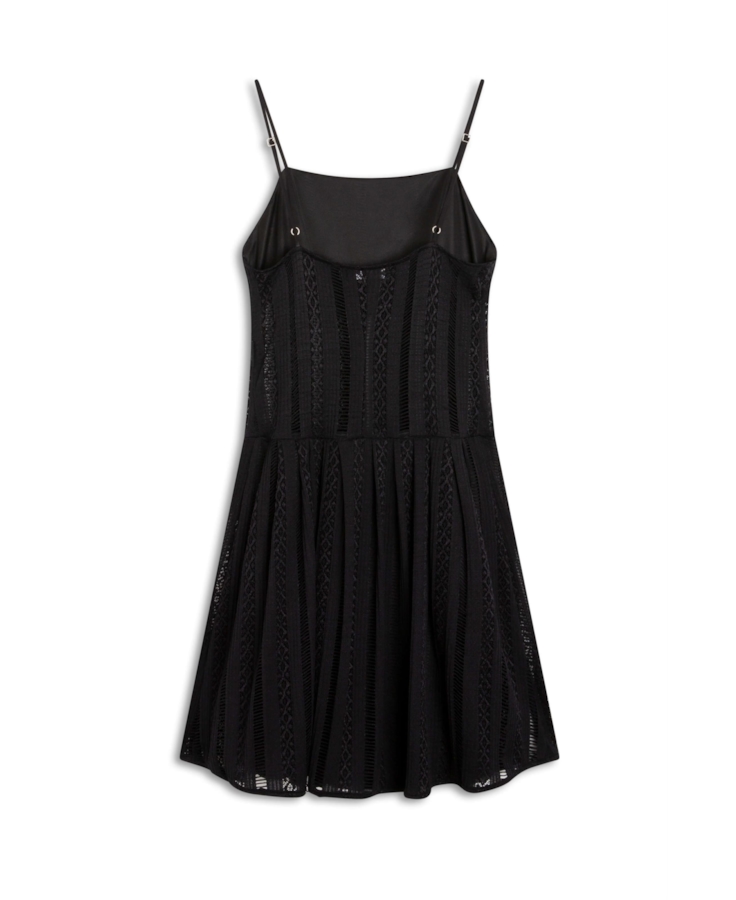Vestido Renda Palito Preto