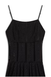 Vestido Renda Palito Preto