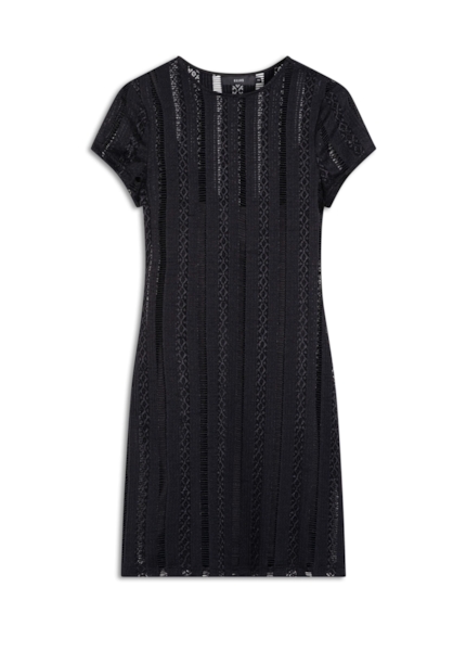 Vestido Renda Palito Preto