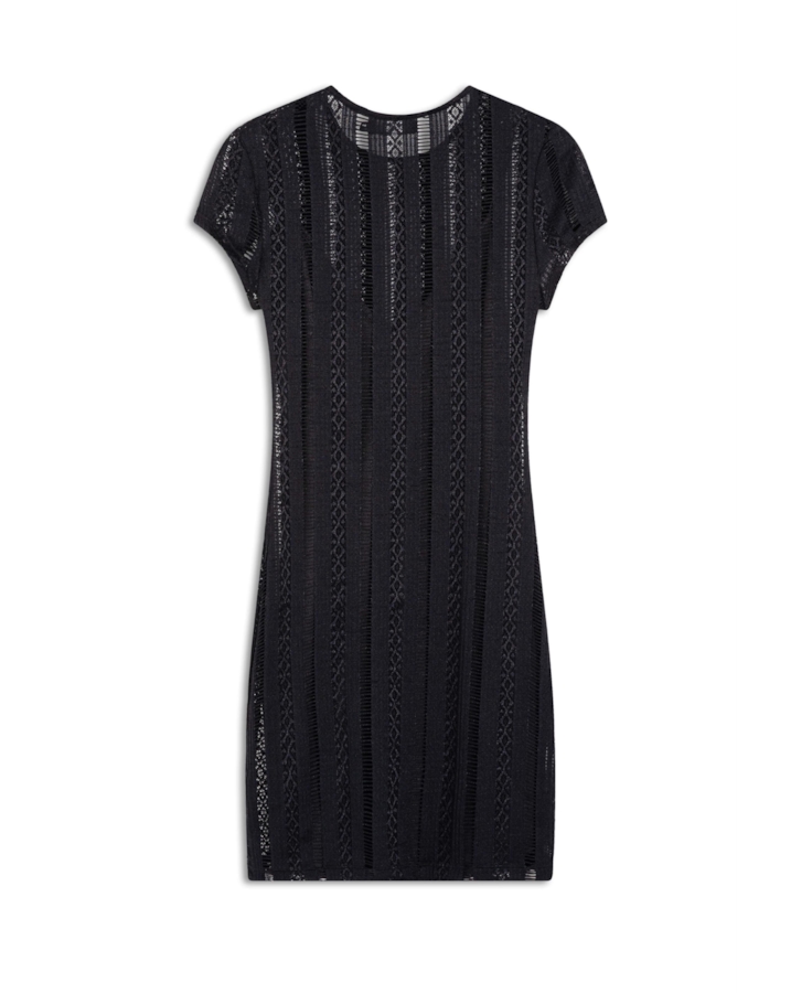 Vestido Renda Palito Preto