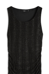 Vestido Rib Marlyn Romantic Dress Preto