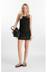 Vestido Rib Marlyn Romantic Dress Preto