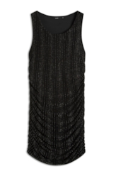 Vestido Rib Marlyn Romantic Dress Preto
