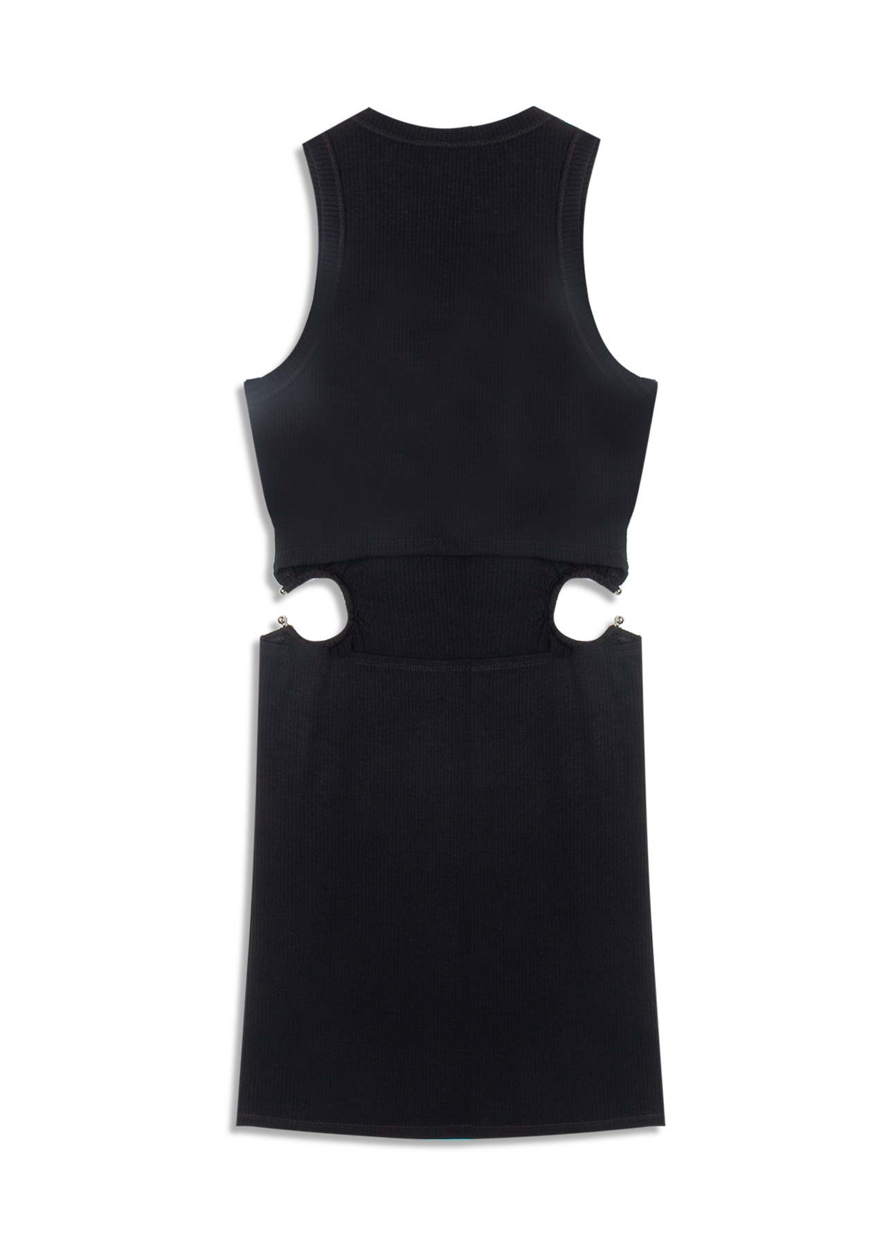 Vestido Rib Piercing Dress Preto