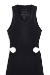Vestido Rib Piercing Dress Preto