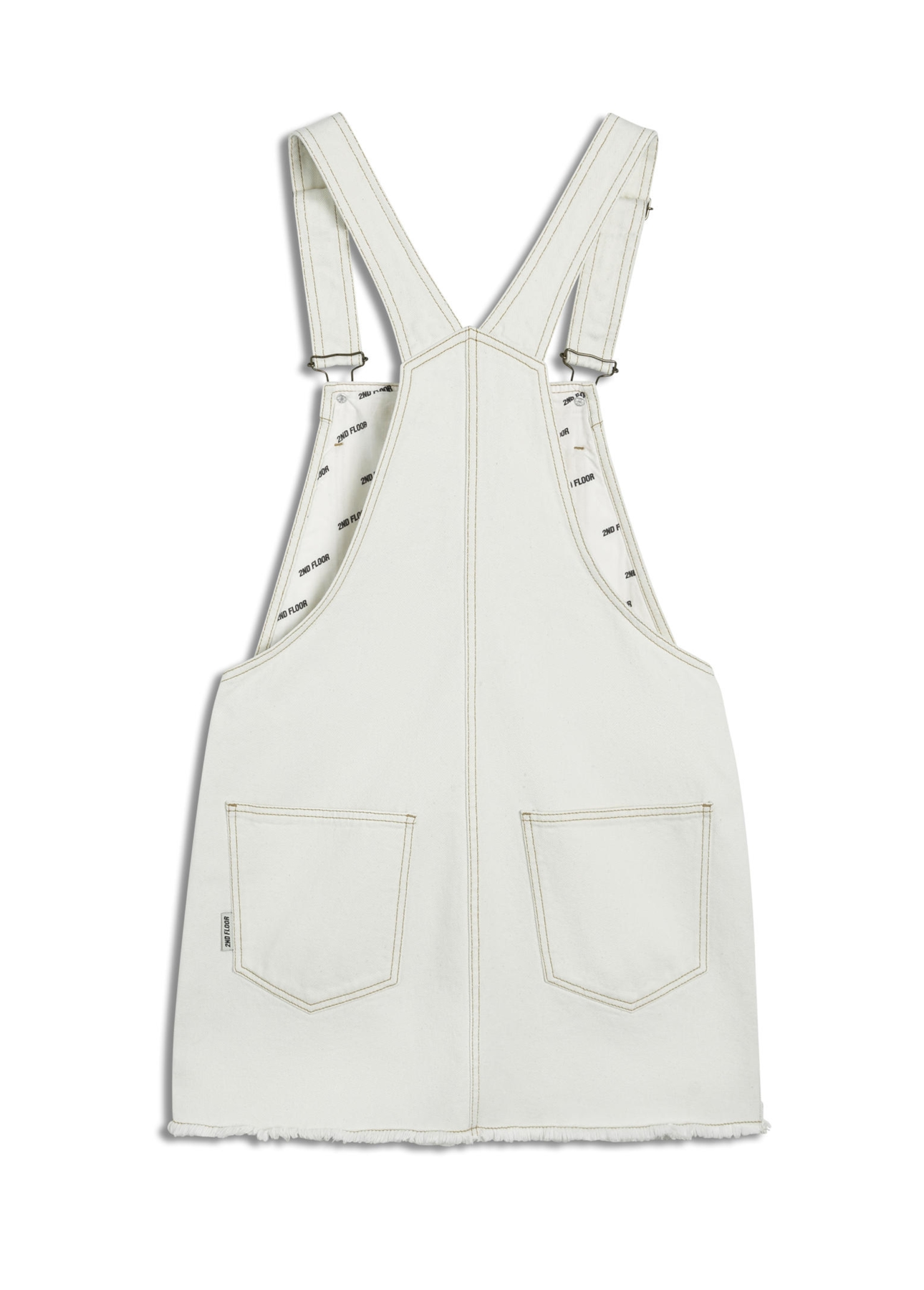 Vestido Salopete White Denim 2nd Floor Off White