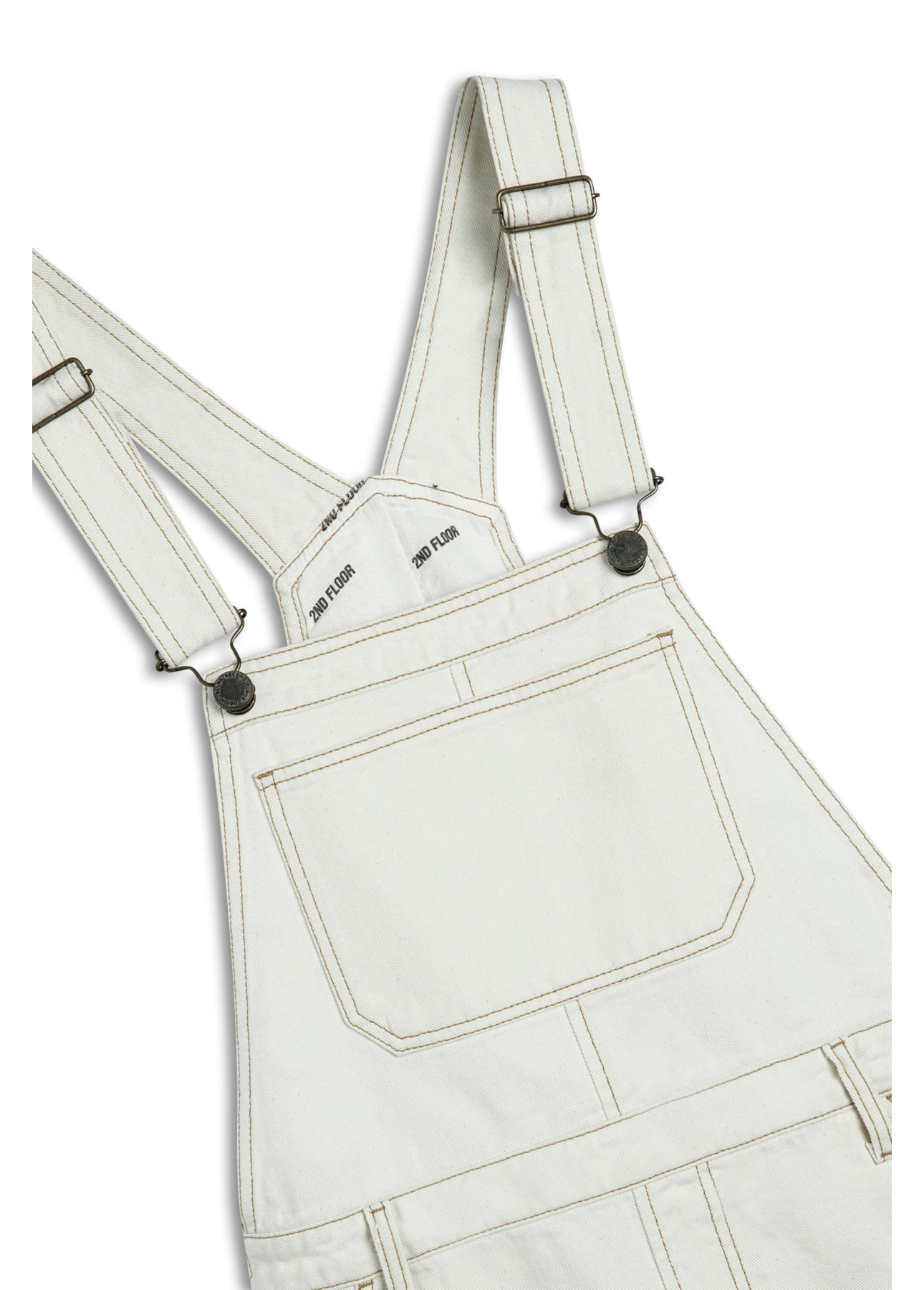 Vestido Salopete White Denim 2nd Floor Off White