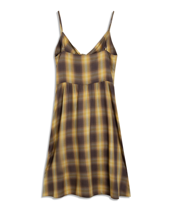 Vestido San Diego Strappy Bow Knee Mostarda