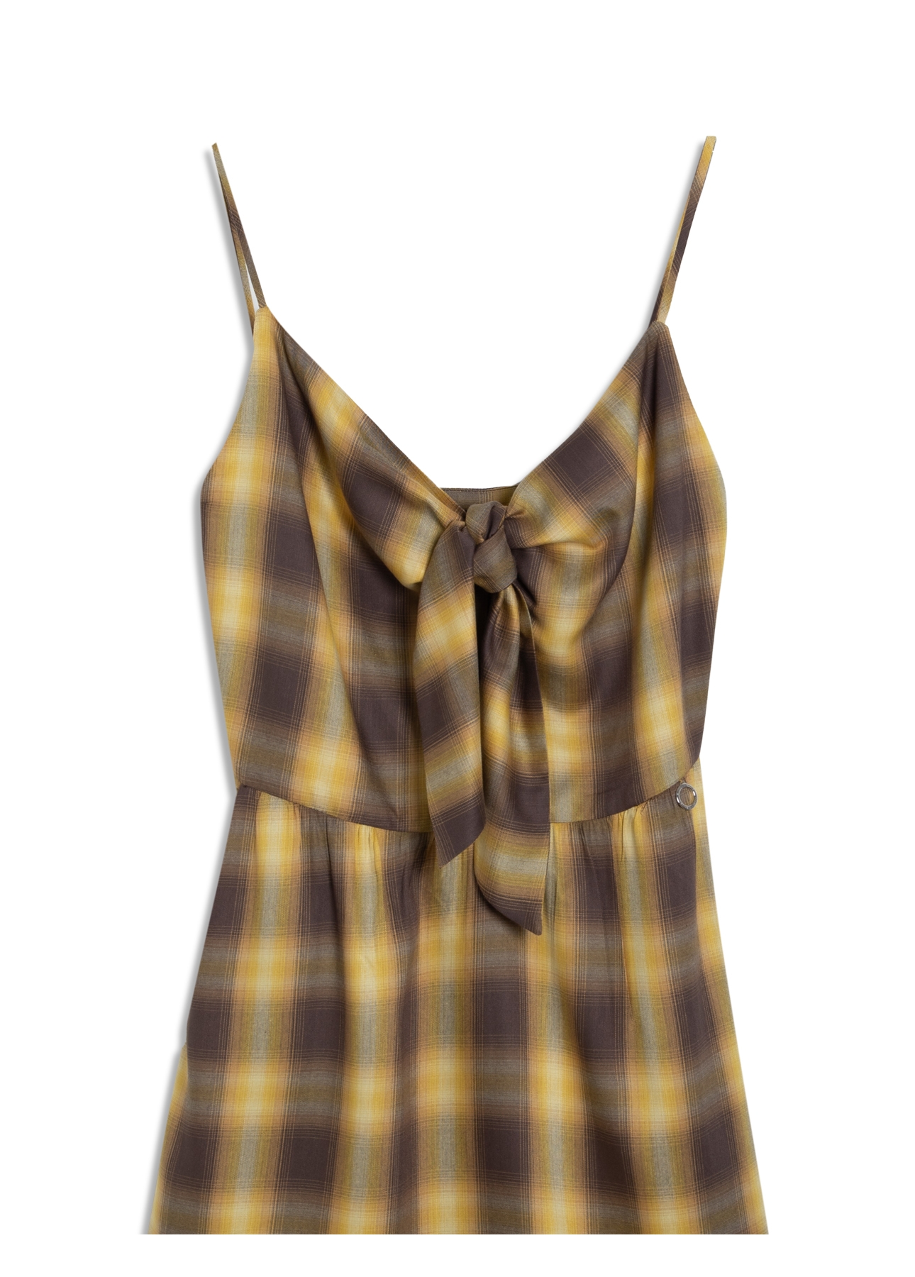 Vestido San Diego Strappy Bow Knee Mostarda