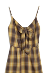 Vestido San Diego Strappy Bow Knee Mostarda