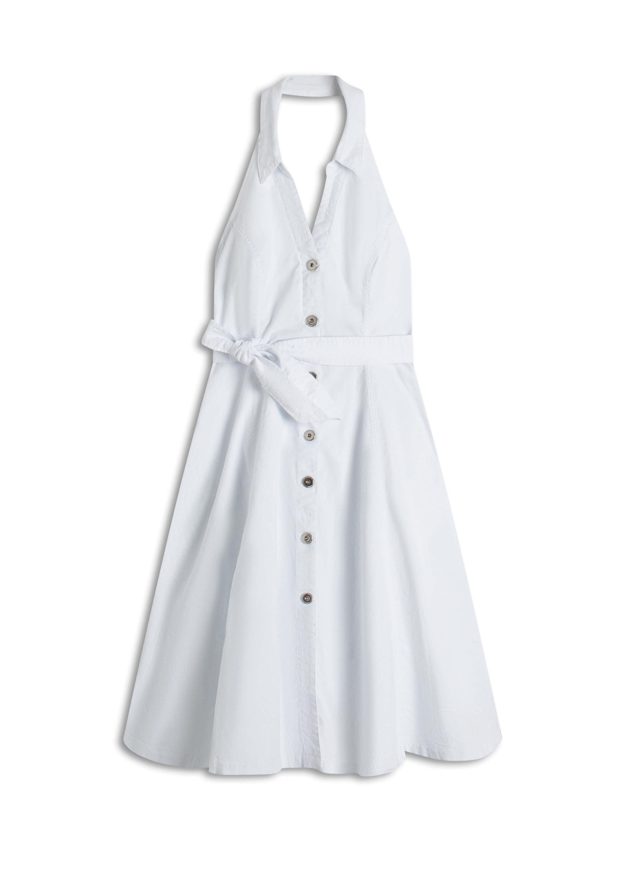 Vestido Sarja Rain Back Off Branco