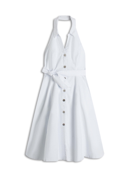 Vestido Sarja Rain Back Off Branco