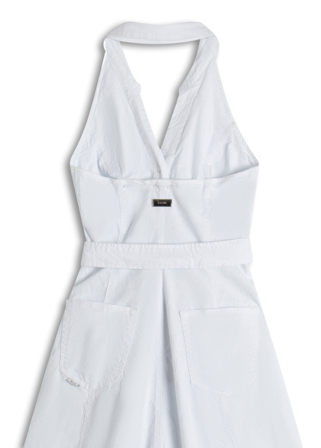 Vestido Sarja Rain Back Off Branco