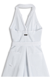 Vestido Sarja Rain Back Off Branco