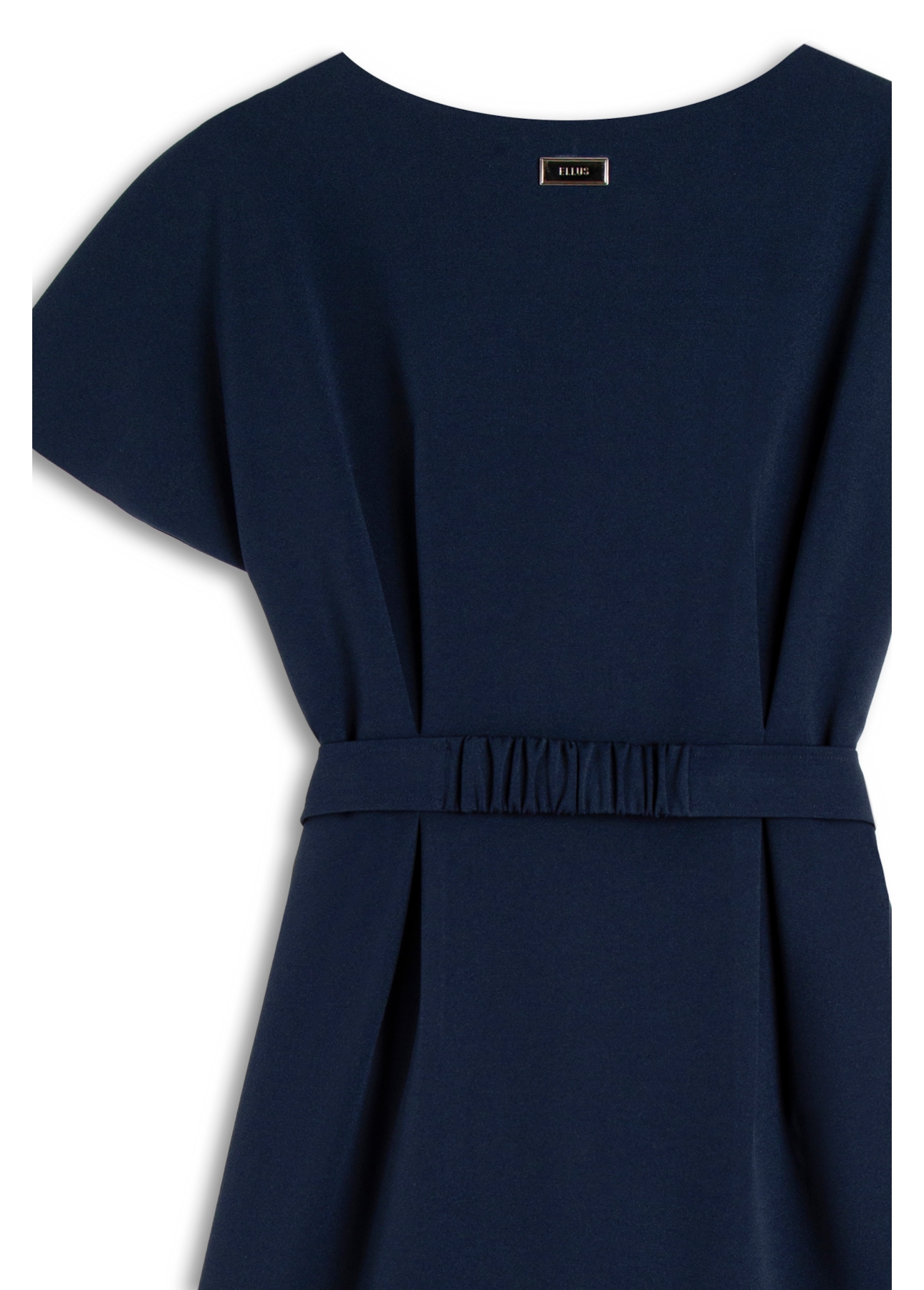 Vestido Scuba And Belt Marinho