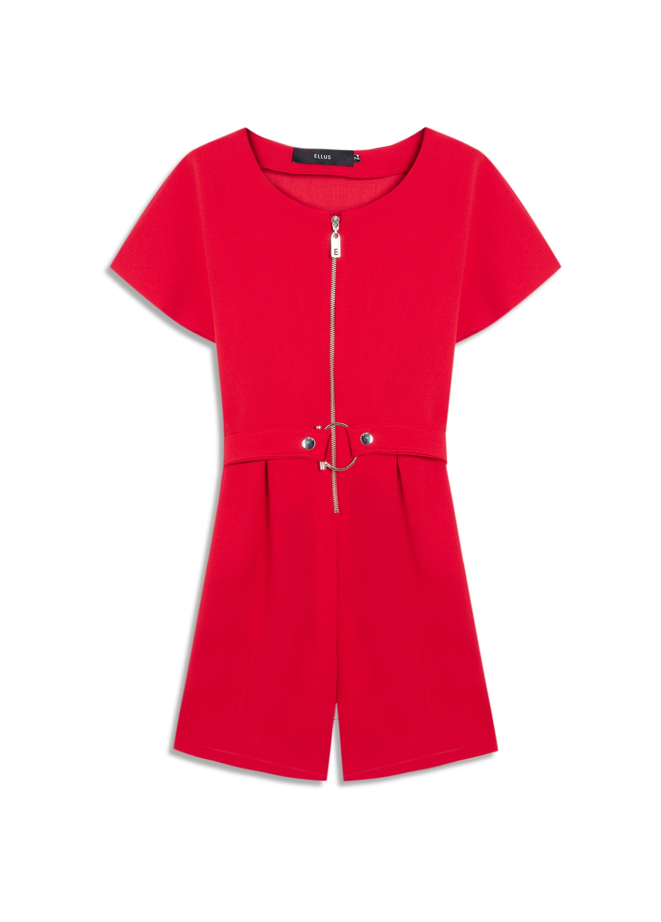 Vestido Scuba And Belt Vermelho