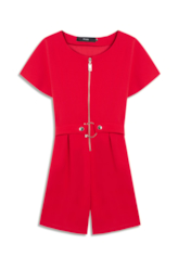 Vestido Scuba And Belt Vermelho