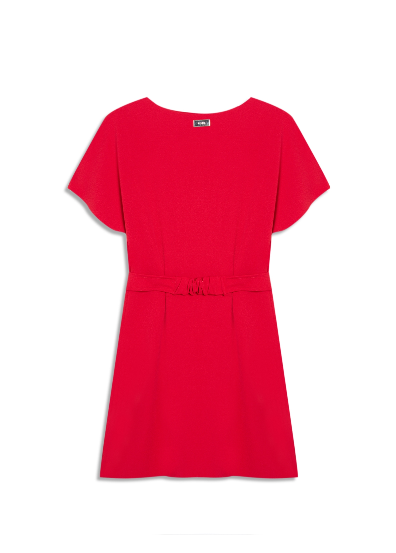 Vestido Scuba And Belt Vermelho