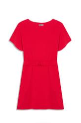 Vestido Scuba And Belt Vermelho