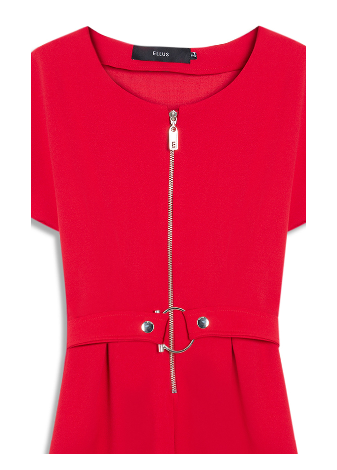 Vestido Scuba And Belt Vermelho