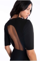 Vestido Scuba Buffant Preto