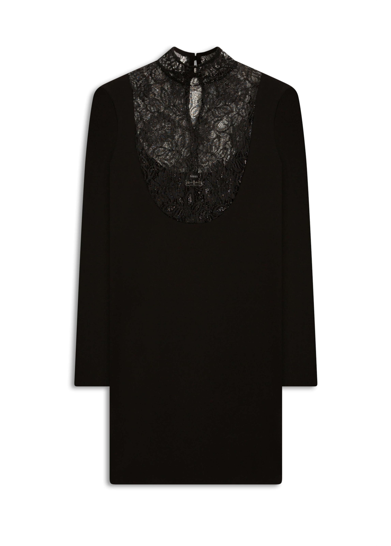 Vestido Scuba Crepe Sparkle Preto