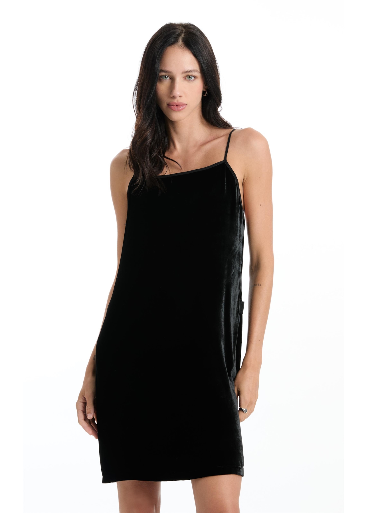 Vestido Silk Velvet Seda Preto