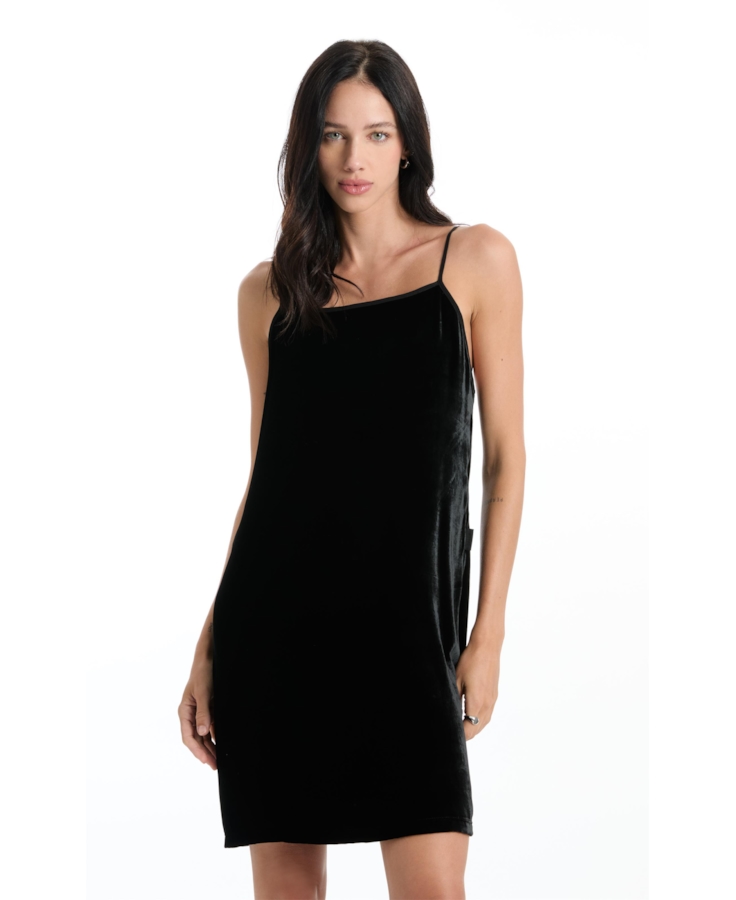 Vestido Silk Velvet Seda Preto