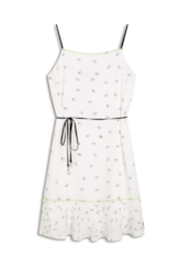Vestido Sleeveless Ruffles Estampado