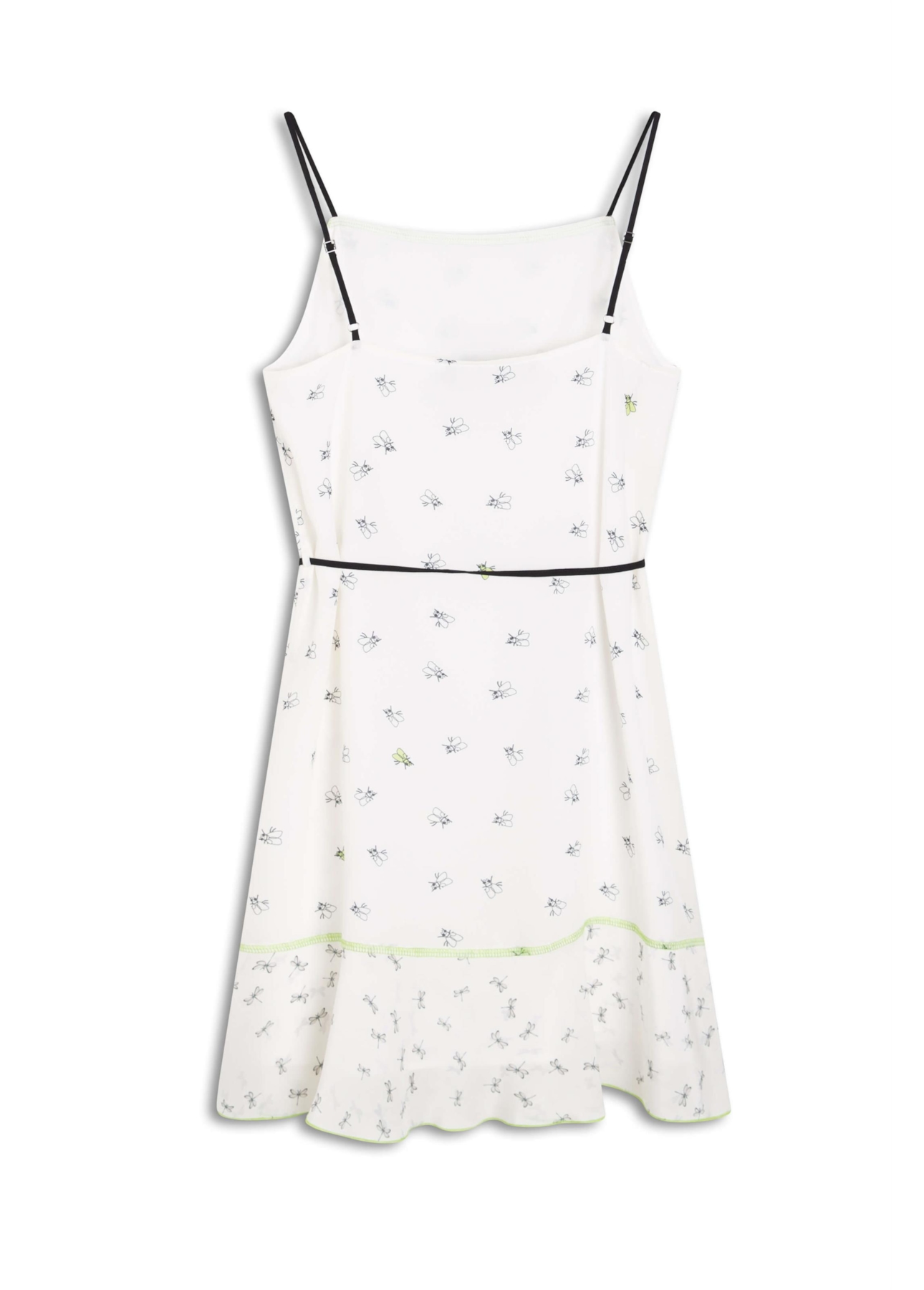 Vestido Sleeveless Ruffles Estampado