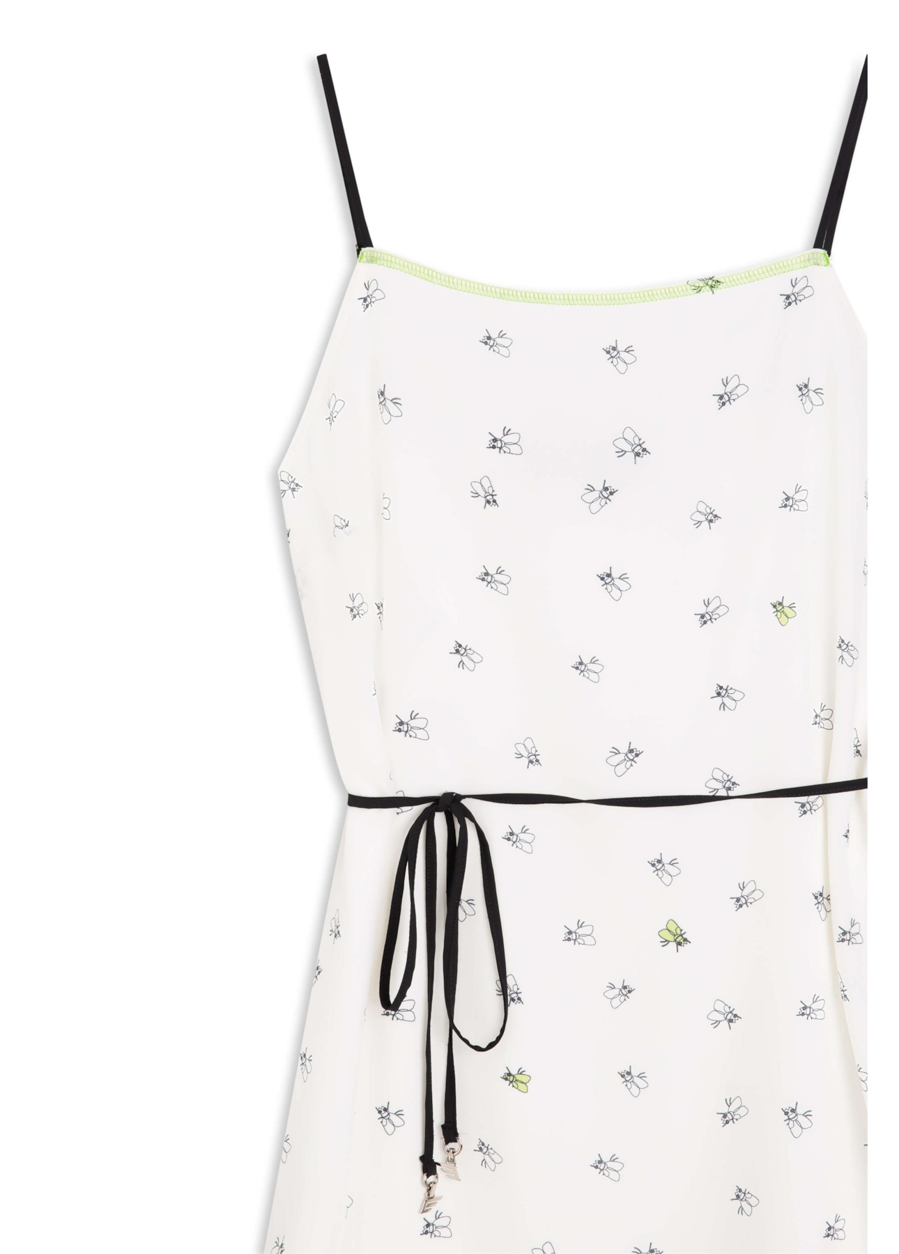 Vestido Sleeveless Ruffles Estampado
