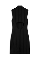 Vestido Slim Back Neckline Preto