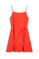 Vestido Soft Ruffle Coral