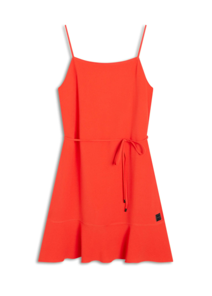 Vestido Soft Ruffle Coral