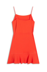 Vestido Soft Ruffle Coral