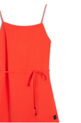 Vestido Soft Ruffle Coral