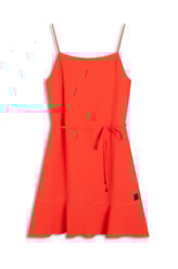 Vestido Soft Ruffle Coral