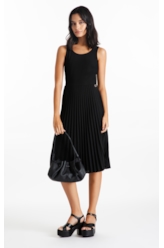 Vestido Soleil Sleeveless Midi Preto