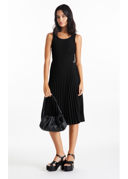 Vestido Soleil Sleeveless Midi Preto