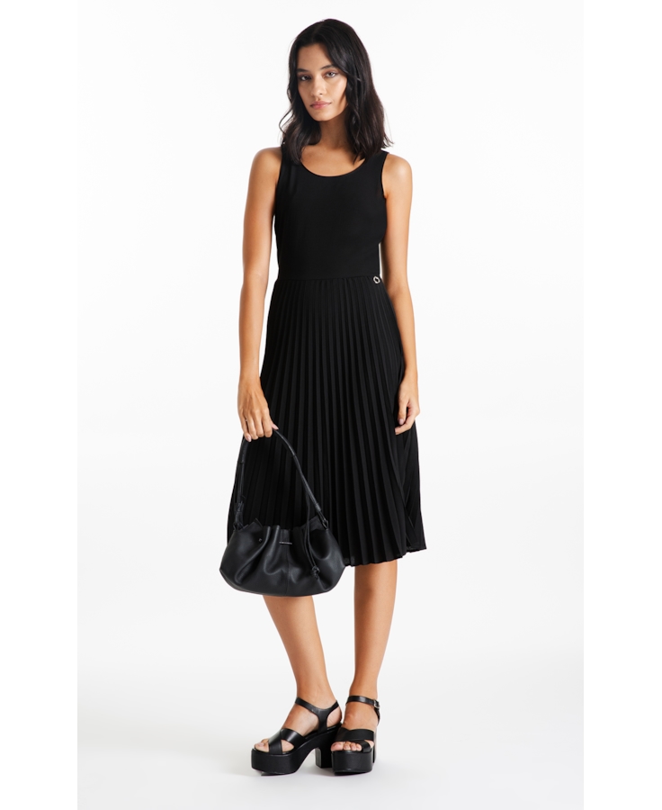 Vestido Soleil Sleeveless Midi Preto