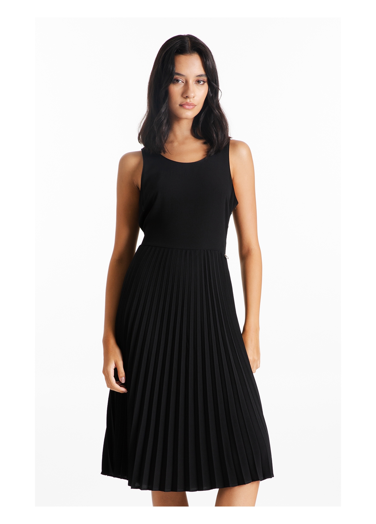 Vestido Soleil Sleeveless Midi Preto
