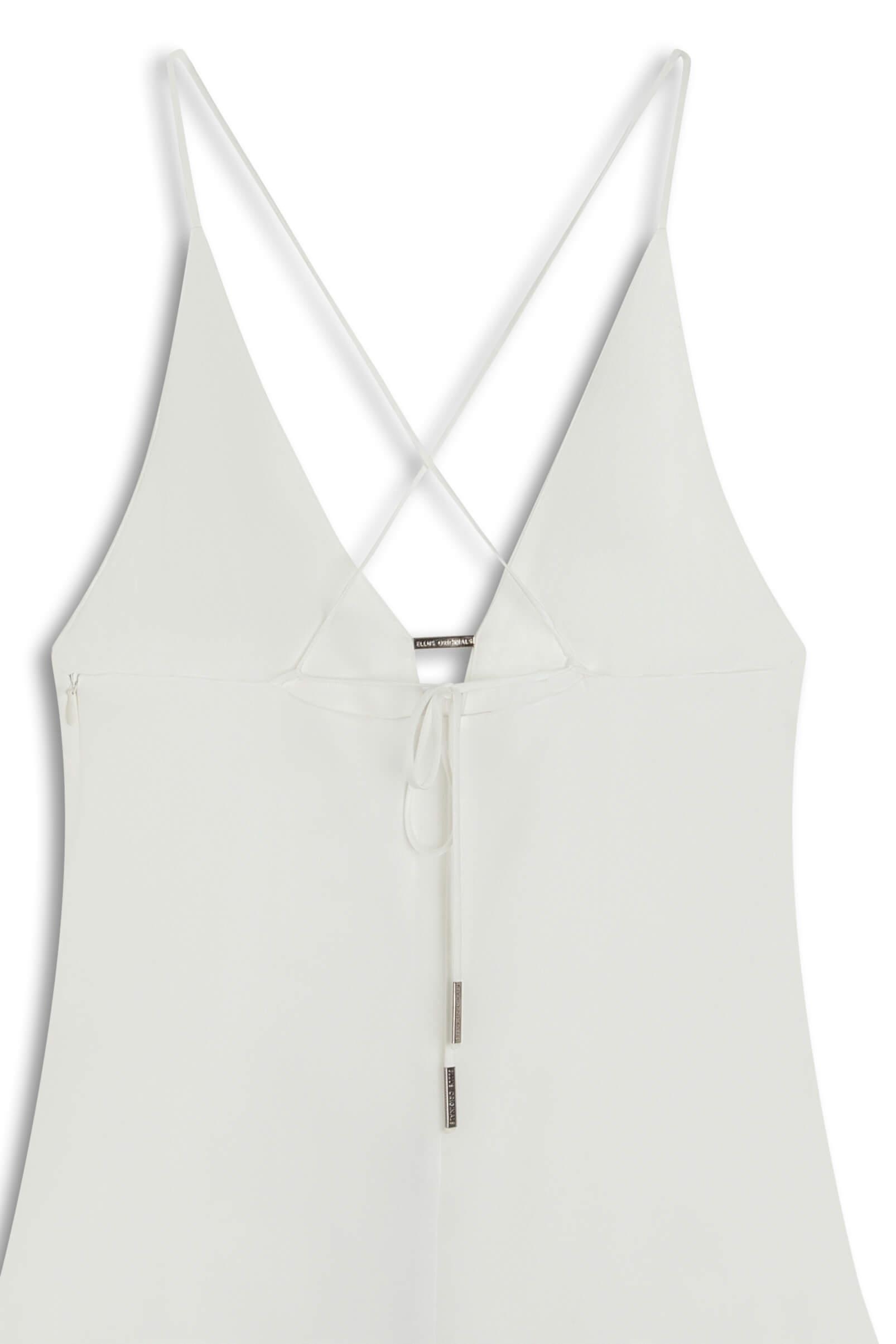 efu EATHER SLEEVELESS TOP ホワイトF Vestido Strapp Mini Ellus Off White