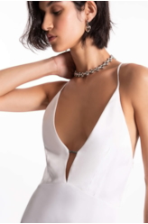 Vestido Strapp Mini Ellus Off White
